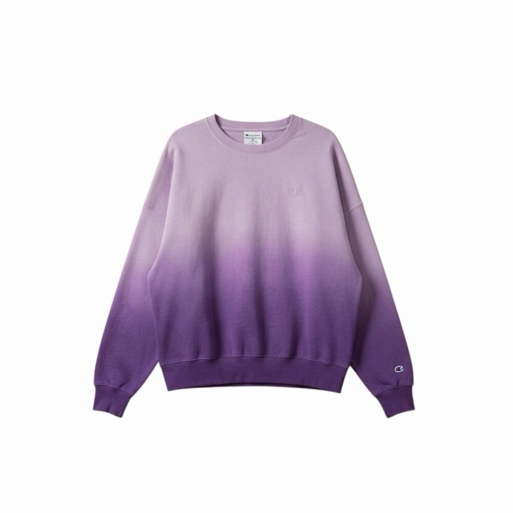 Champion Hombre Sweatshirt Fleece Top Shirt Blouse Purple 2XL